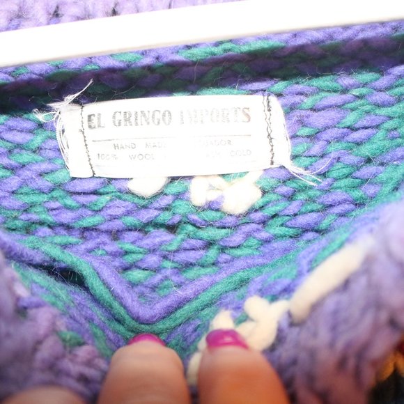 Vintage Nordic Pattern Wool Sweater - Picture 3 of 3